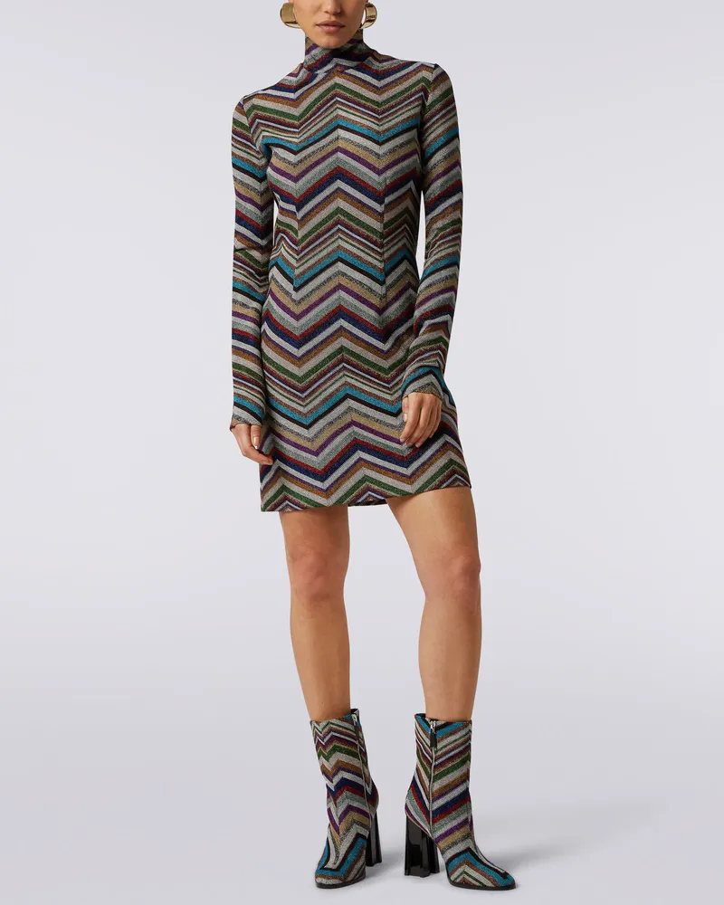 Sleeveless Zigzag Dress