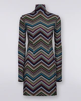 Long Sleeve Zigzag Dress