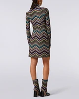 Long Sleeve Zigzag Dress