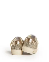 May Young Platinum Glitter Sneakers