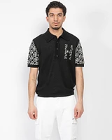 Knit 'H' Pattern Polo