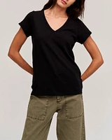 City Slub V-Neck T-Shirt