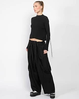 Strap Wide Pants