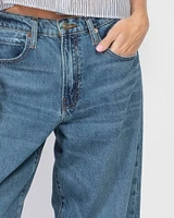 Low Slung Barrel Jeans