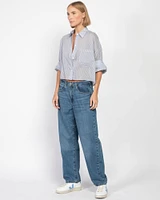 Low Slung Barrel Jeans