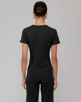 Pointelle Slim Fit Tee