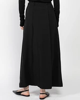 Pin-Tuck Maxi Skirt