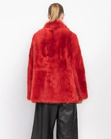 Milky Way Shearling Coat