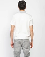 Intarsia Short Sleeve Polo