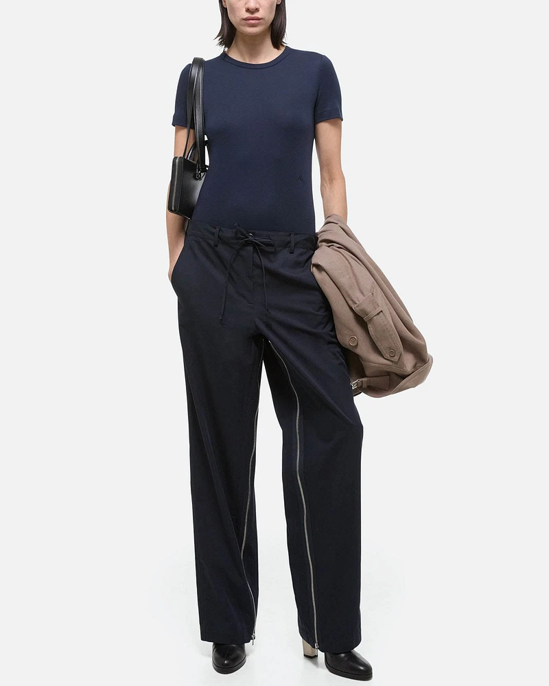 Gusset Wide Leg Pants