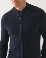 Ribbed Zipper Sweater