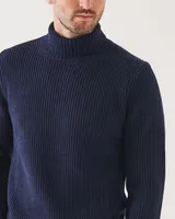 Ribbed Turtleneck Sweater