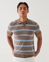 Short Sleeve Stripe Polo