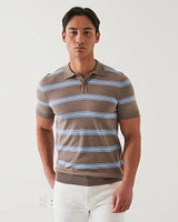 Short Sleeve Stripe Polo