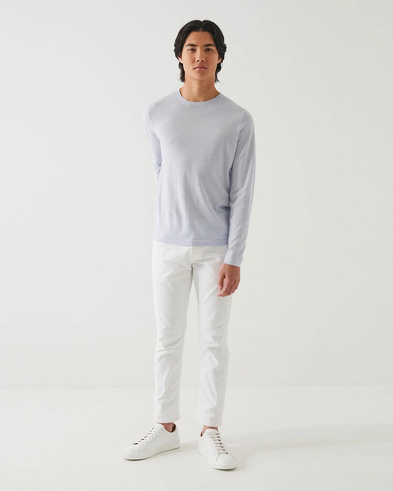 Cotton Cupro Crewneck