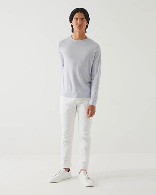 Cotton Cupro Crewneck