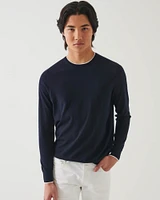 Long Sleeve Tipped Sweater