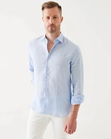 Long Sleeve Linen Chambray Shirt