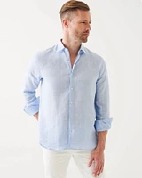 Long Sleeve Linen Chambray Shirt