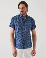 Indigo Floral Shirt