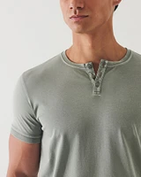 Short Sleeves Pima Old Wash Henley