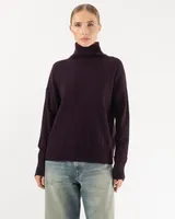 Relaxed Mock Neck Sweater