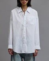 Drop Neck Oxford Shirt