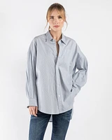 Drop Neck Oxford Shirt