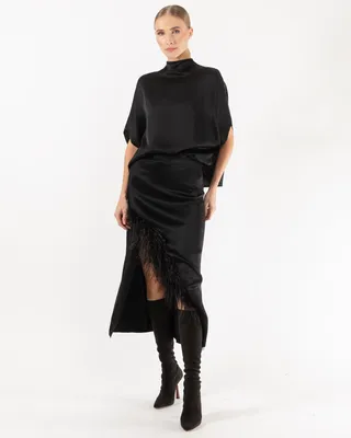 Asymmetrical Midi Skirt