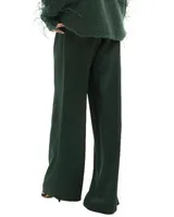 Satin Relaxed Pleated Pants