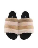 Furry Prism Slippers