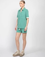 Dot Knit Boat Shirt