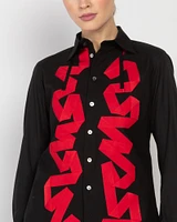 Ribbon Work Shirt