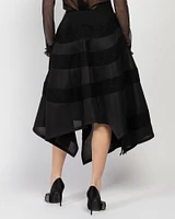 Asymmetric Flare Skirt