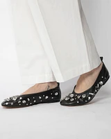 ID Ballet Flat With Gem Embellished