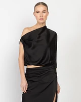 One Sleeve Drape Gown