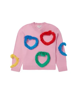 Fringed Heart Sweatshirt