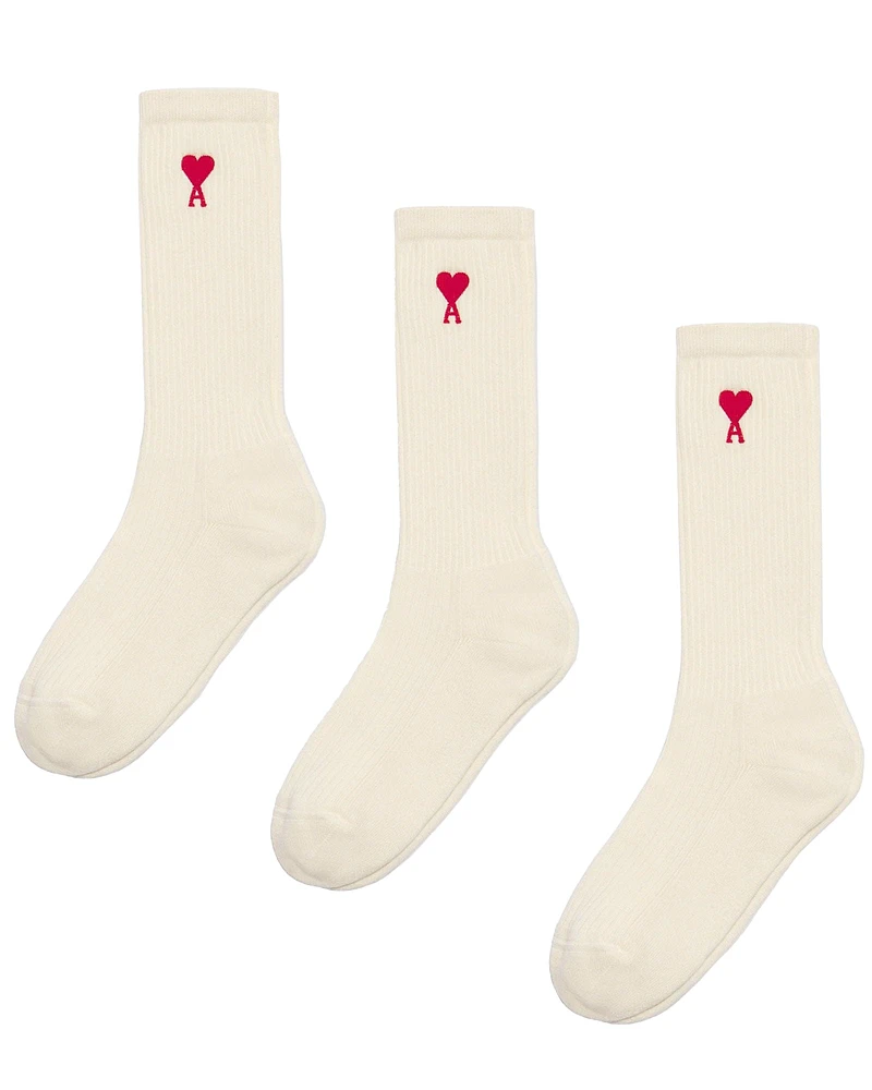 Three-Pack Ami De Coeur Socks