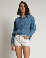 Oversized Denim Shirt