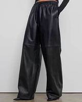 Leather Track Pants