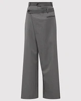 Deconstructed Waist Pants