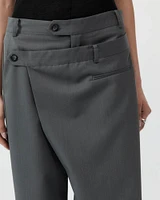 Deconstructed Waist Pants