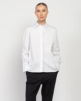 Long Sleeve Relaxed Cotton Shirt