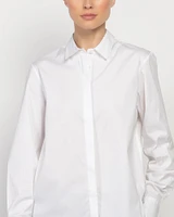 Long Sleeve Relaxed Cotton Shirt