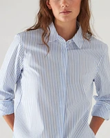 Cotton Stretch Striped Shirt