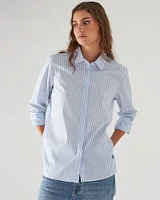 Cotton Stretch Striped Shirt