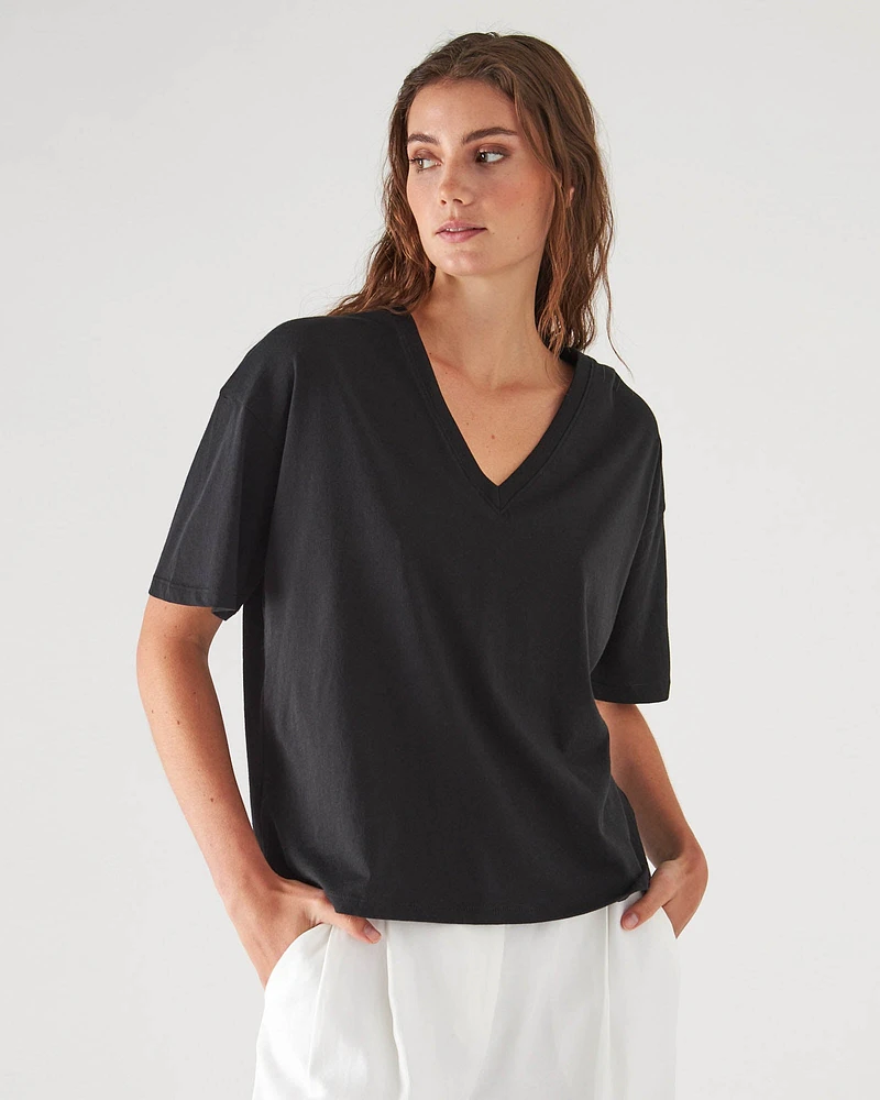 Oversized V-Neck T-Shirt