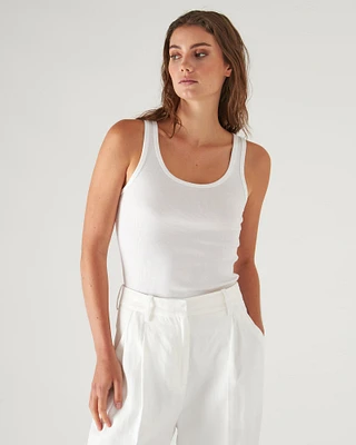 Scoop Ribbed Tank Top