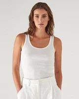 Scoop Ribbed Tank Top