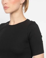 Rib Mock Neck Top